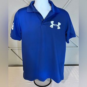 Under Armour Heat Gear
Polo Shirt Big Logo Polyester
Blue SS Men's